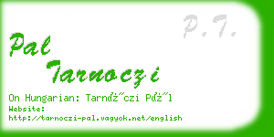 pal tarnoczi business card